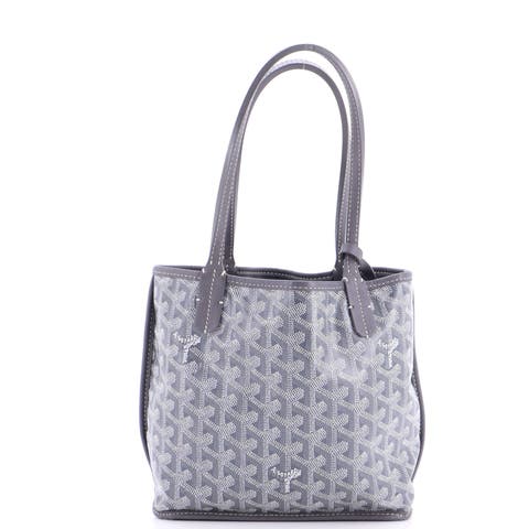 Anjou Reversible Tote Coated Canvas Mini