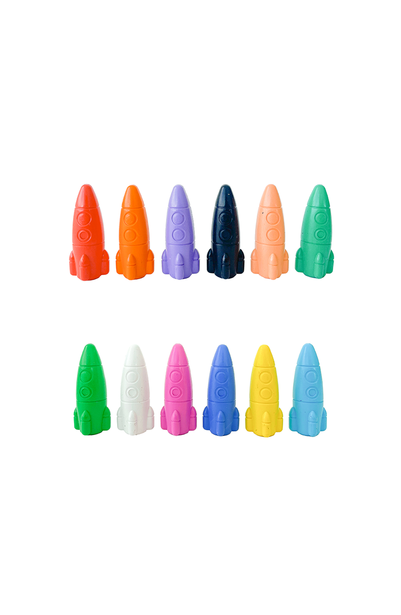 Jollity & Co. Lost In Space Rocket Ship Crayons, Main, color, Assorted Pre-Pack