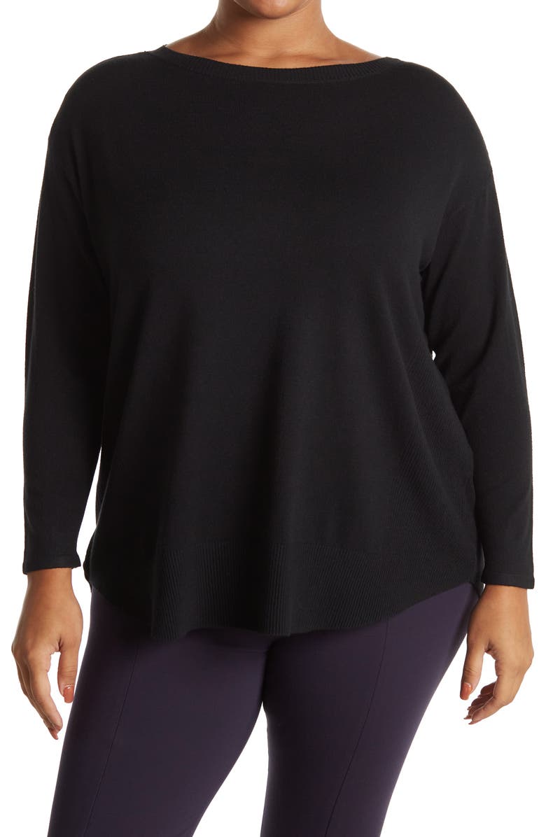 CYRUS Shirttail Hem Tunic Sweater, Main, color, 