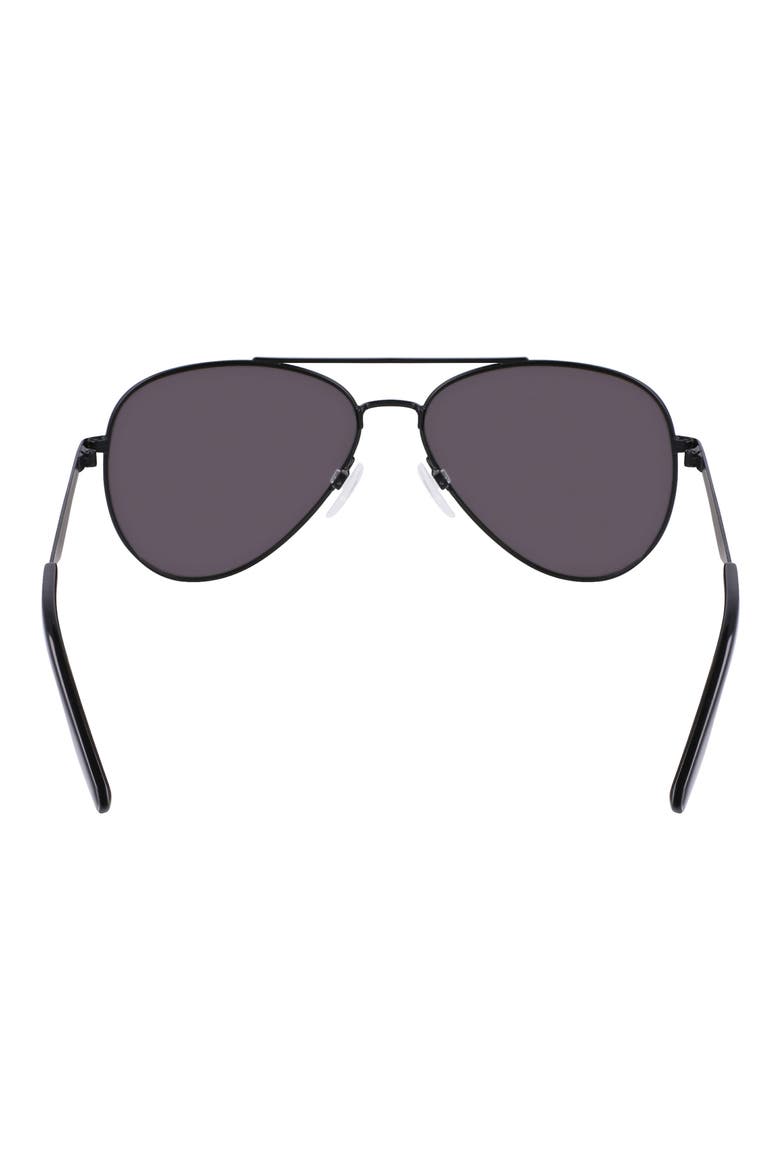 Elevate 58mm Aviator Sunglasses, Alternate, color, MATTE BLACK
