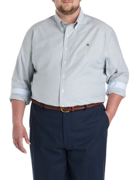 Big & Tall Non-Iron Solid Oxford Sport Shirt