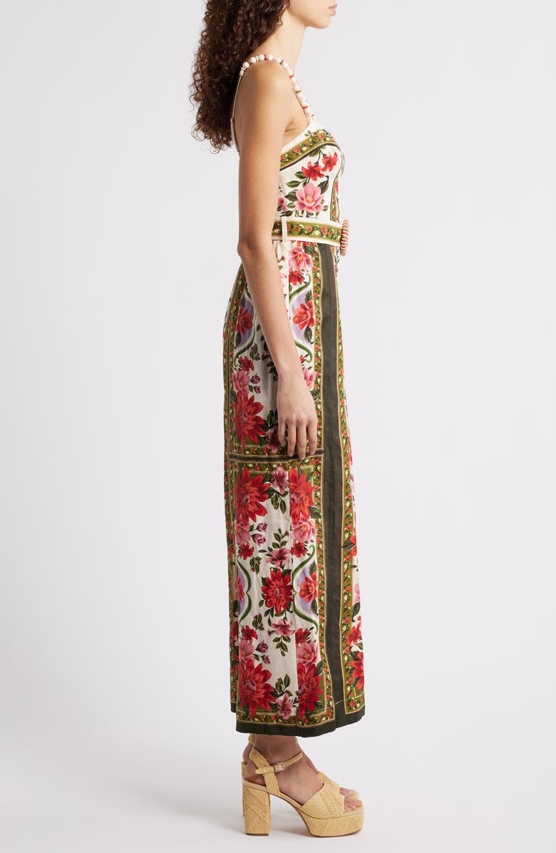 FARM Rio Wonder Rio Sand Sleeveless Jumpsuit, Alternate, color, Sand