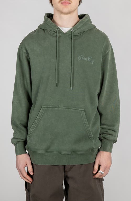 Stan Ray Stan Og Logo Graphic Hoodie In Washed Green/tonal
