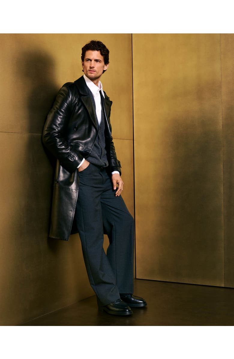 Bally B-Lug Derby in Leather, Alternate, color, Black