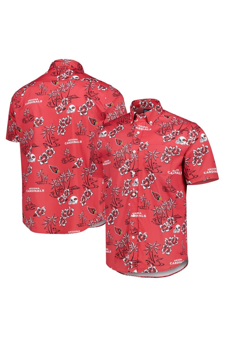 Men's Reyn Spooner Cardinal Arizona Cardinals Kekai Button-Up Shirt, Main, color, Cardinal