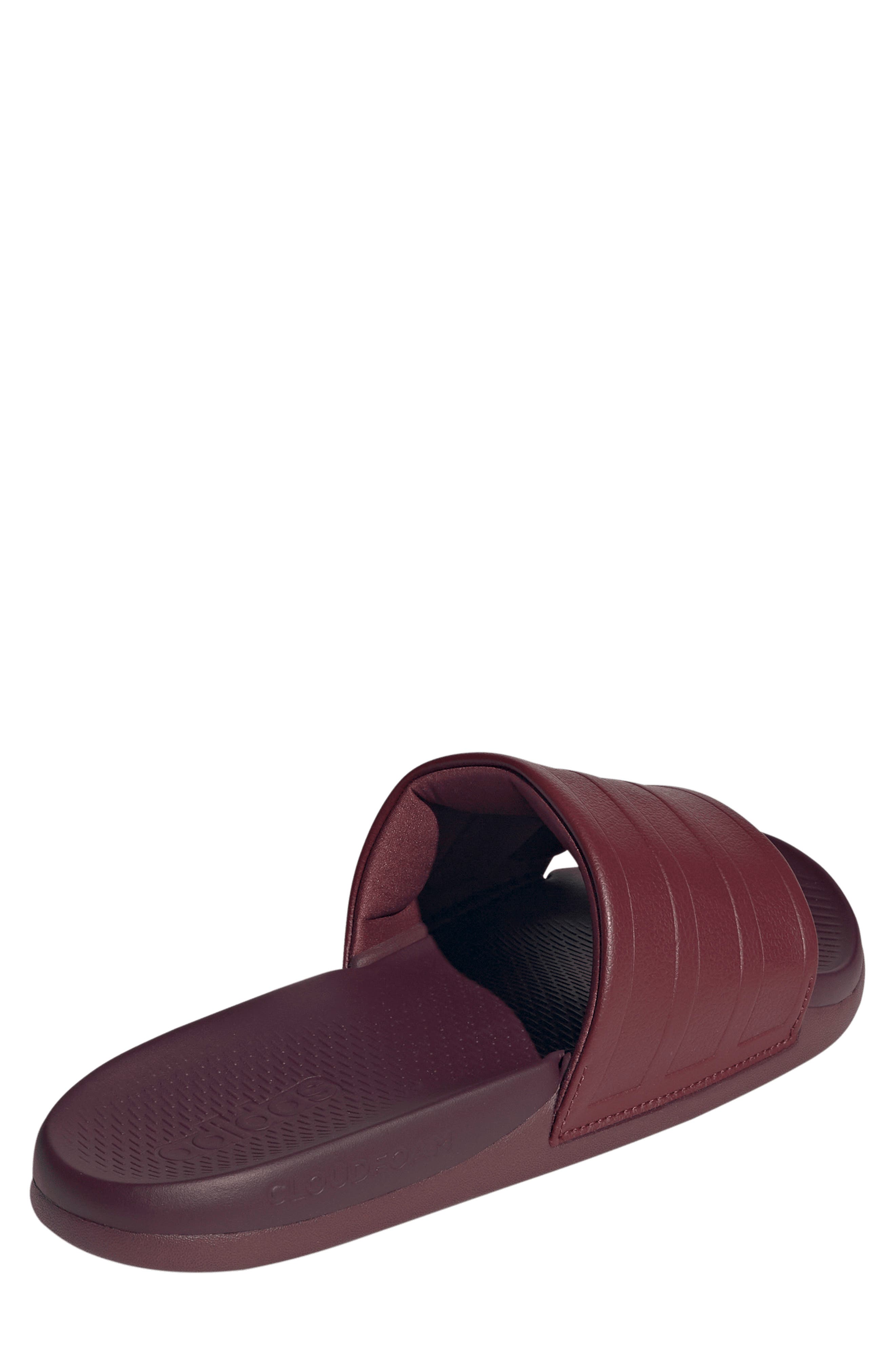 Adilette Comfort 2.0 Slide Sandal, Alternate, color, SHADOW RED/ SHADOW RED/ MAROON