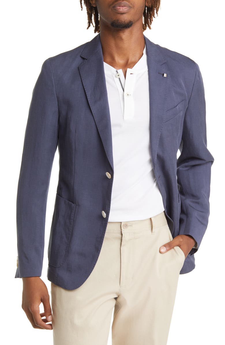 BOSS Hugo Boss Hanry Linen Blend Sport Coat, Main, color, 