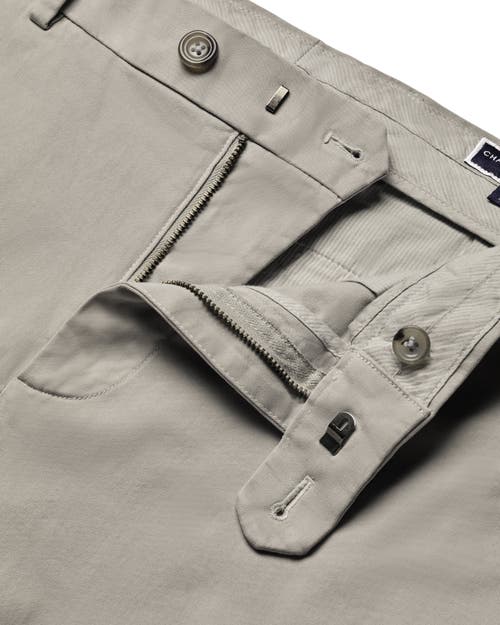 Charles Tyrwhitt Slim Fit Lightweight Chinos In Silver