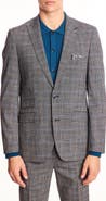 PAISLEY & GRAY Ashton Slim Fit Gray Plaid Blazer