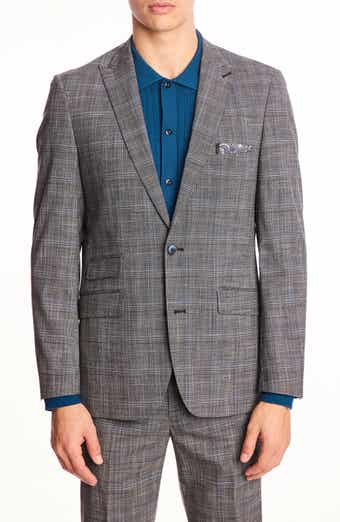 PAISLEY & GRAY Ashton Slim Fit Gray Plaid Blazer