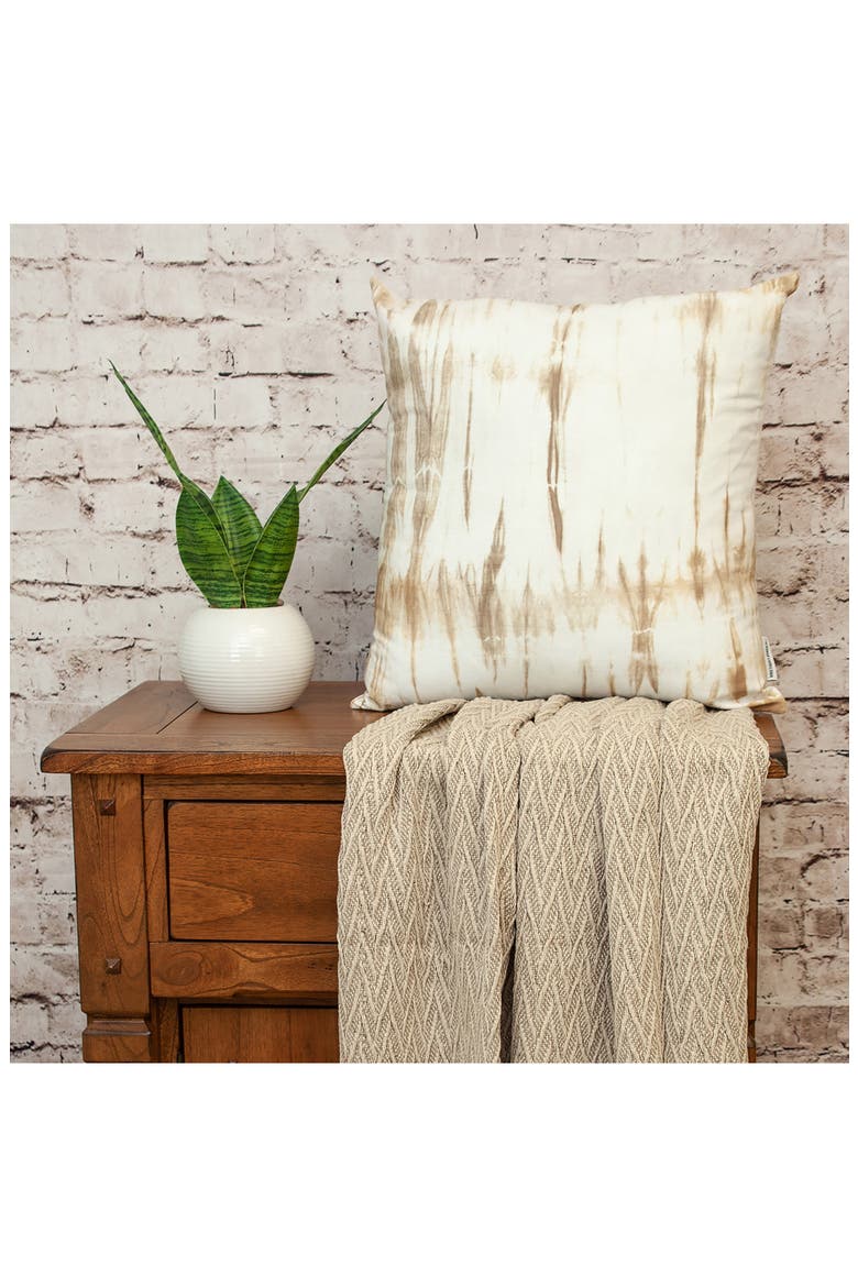 Marble Throw Pillow, Alternate, color, WHITE