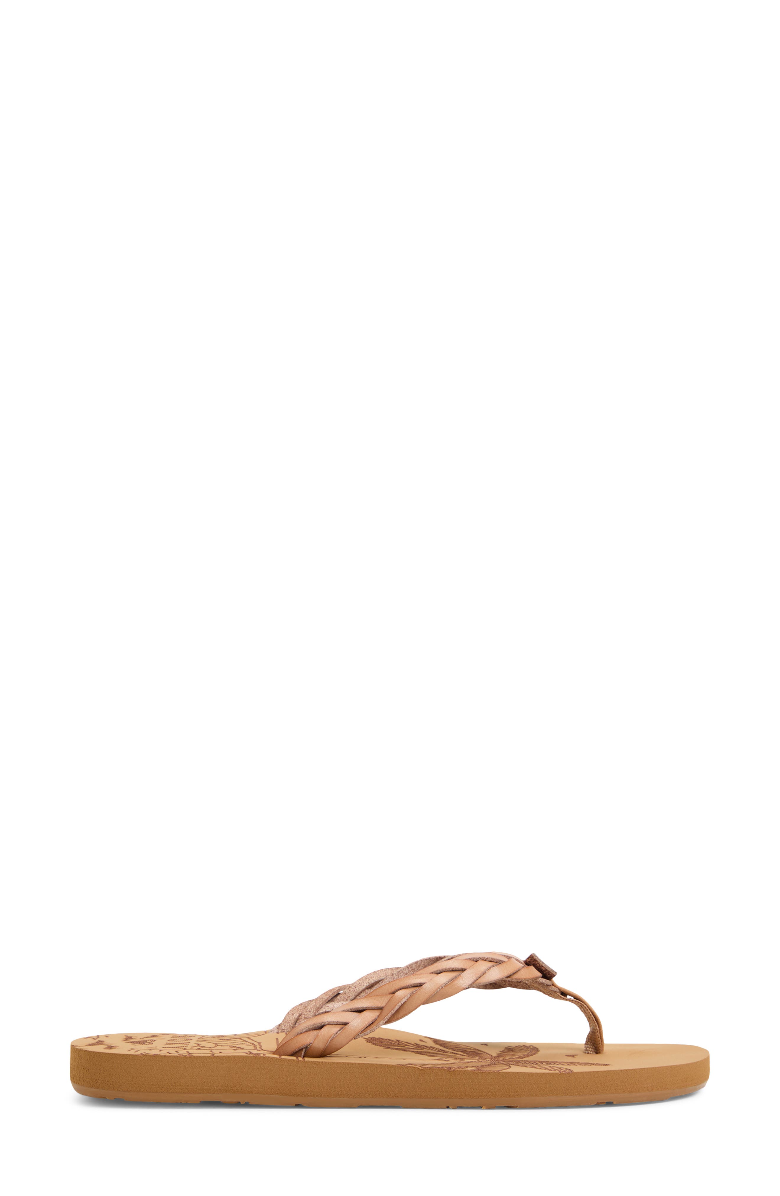 Roxy Feel Breezie Flip Flop, Alternate, color, Open Tan