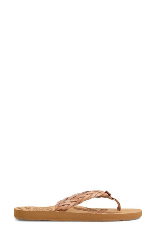 Roxy Feel Breezie Flip Flop In Open Tan