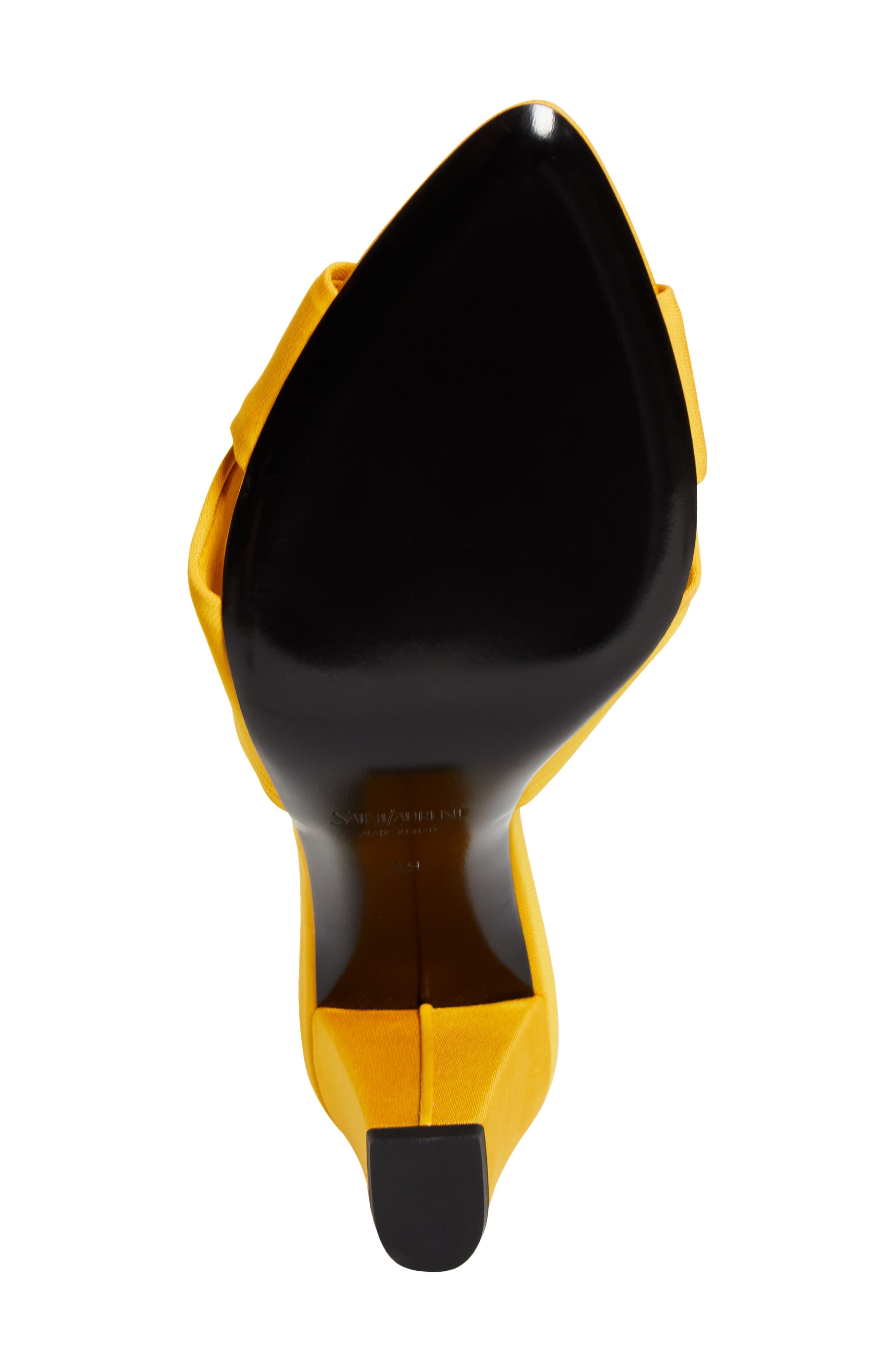 Saint Laurent Franciane Slide Sandal, Alternate, color, Yellow