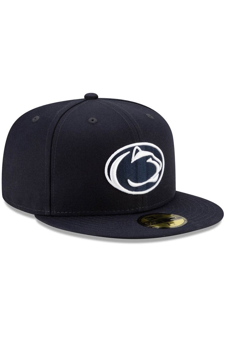 Men's New Era Navy Penn State Nittany Lions Basic 59FIFTY Team Fitted Hat, Alternate, color, NAVY