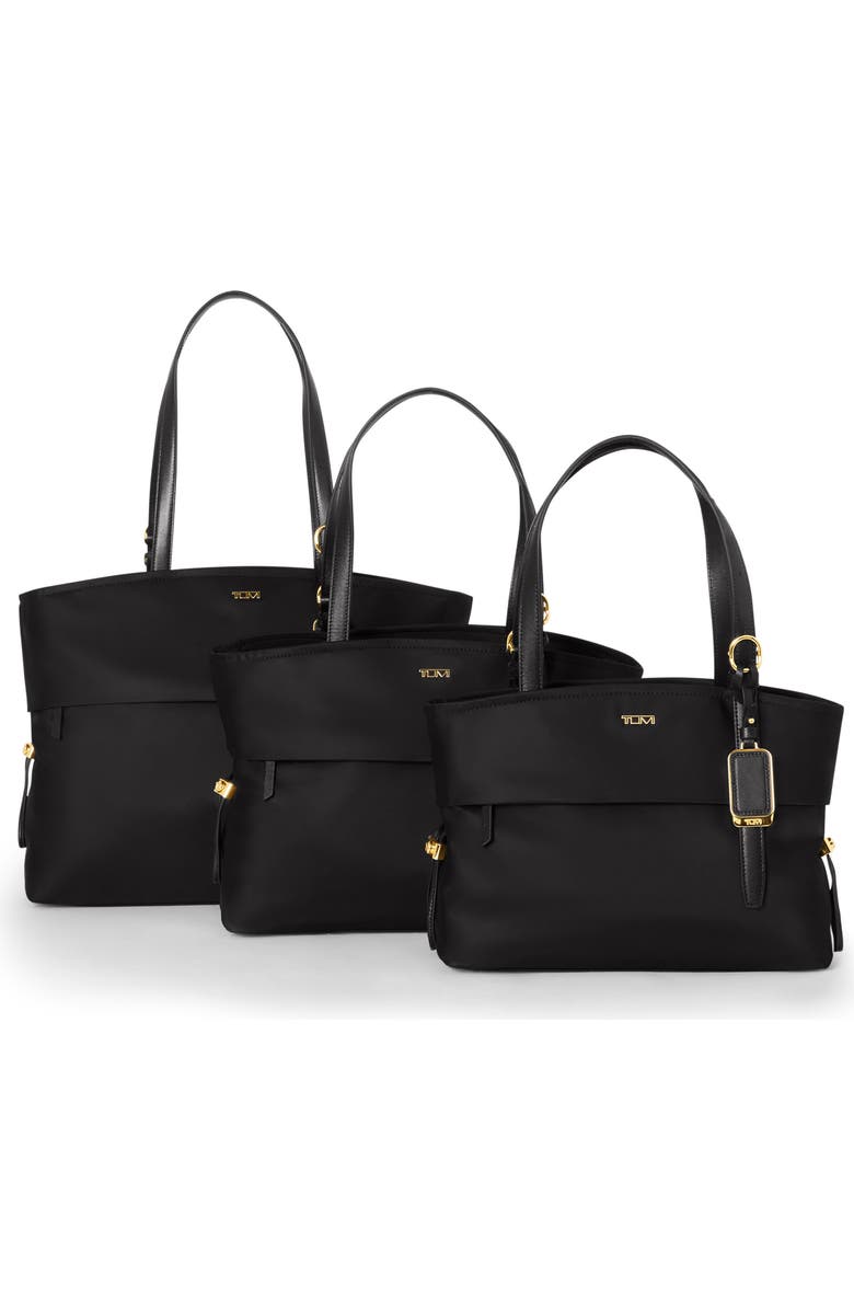 TUMI Voyageur Cam Large Tote Bag, Alternate, color, Black/ Gold