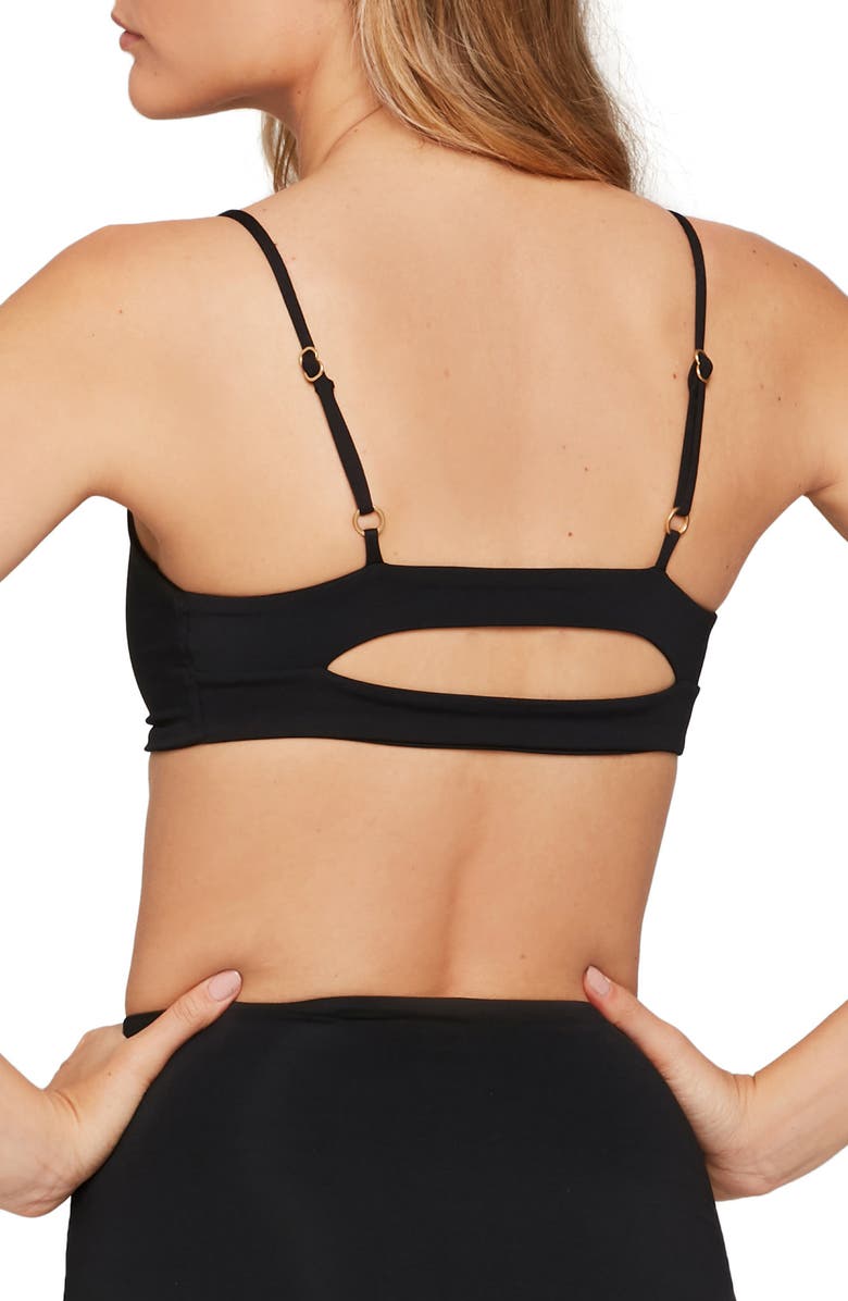 LSPACE L Space Flash Back Knot Front Bikini Top, Alternate, color,