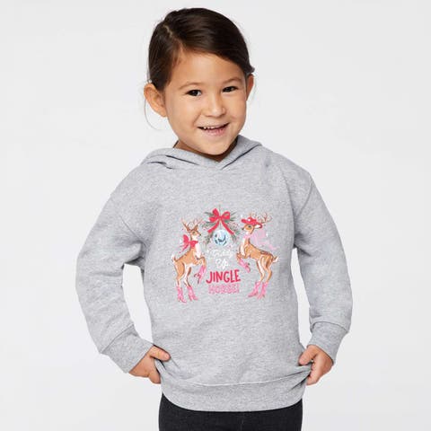 Giddy Up Jingle Horse Reindeer Hoodie (Toddler)