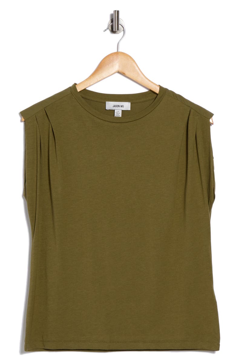 JASON WU Cap Sleeve Top, Alternate, color, Weeping Willow