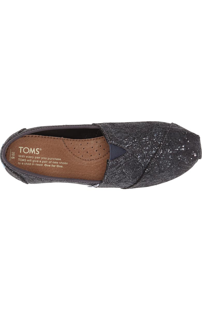 TOMS 'Classic Lace Glitz' Slip-On, Alternate, color,