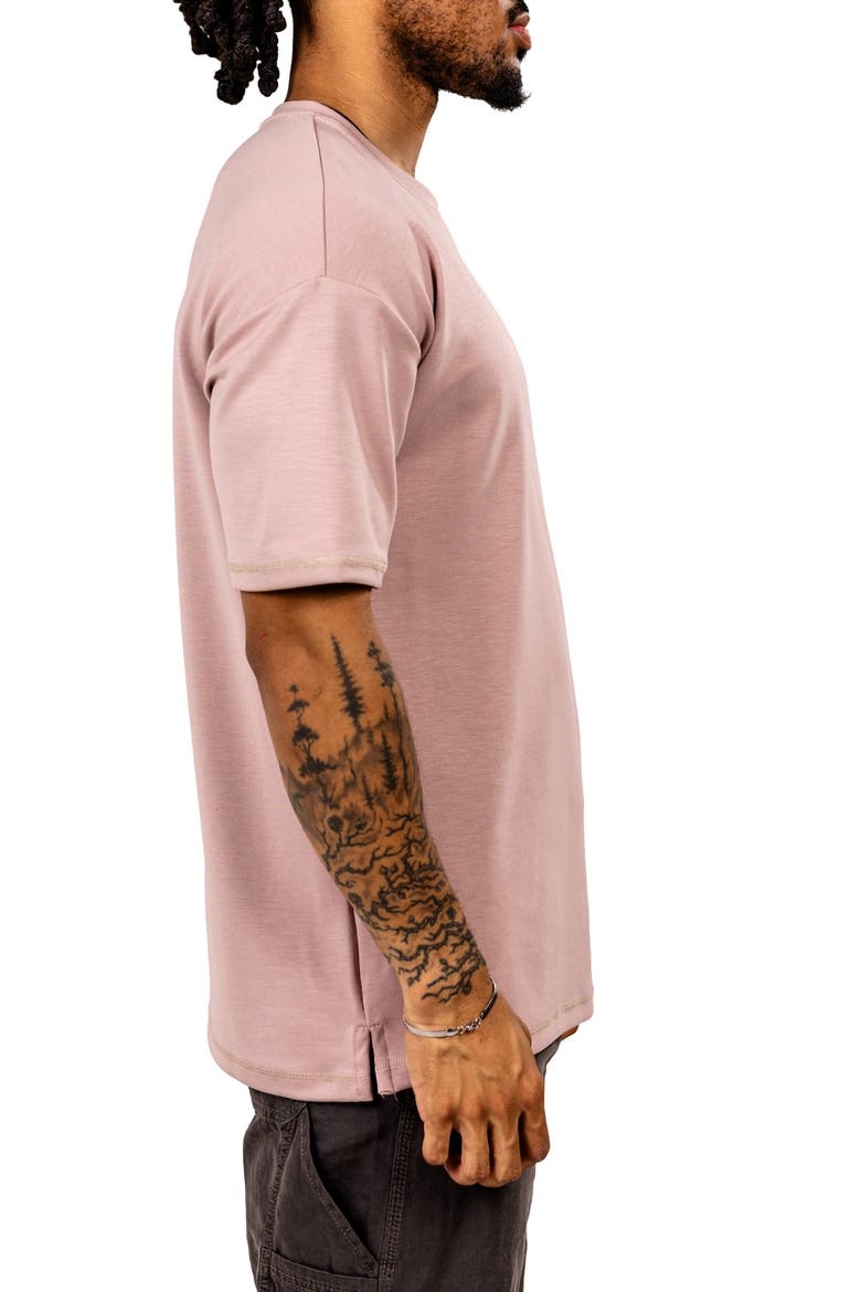 Ascensionsolie 0100 Brown Crewneck T-Shirt, Alternate, color, LIGHT BROWN