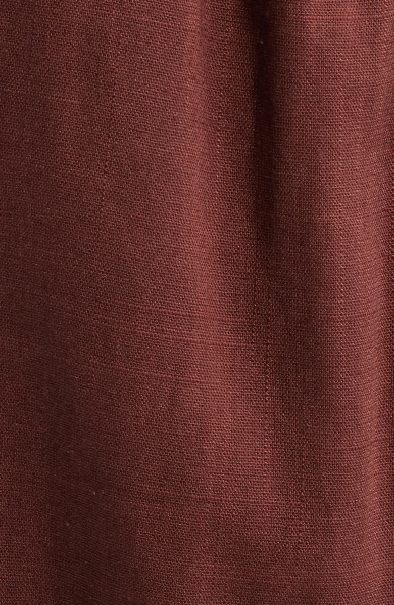 Petal & Pup Dalton Cotton & Linen Pants, Alternate, color, Brown Cream