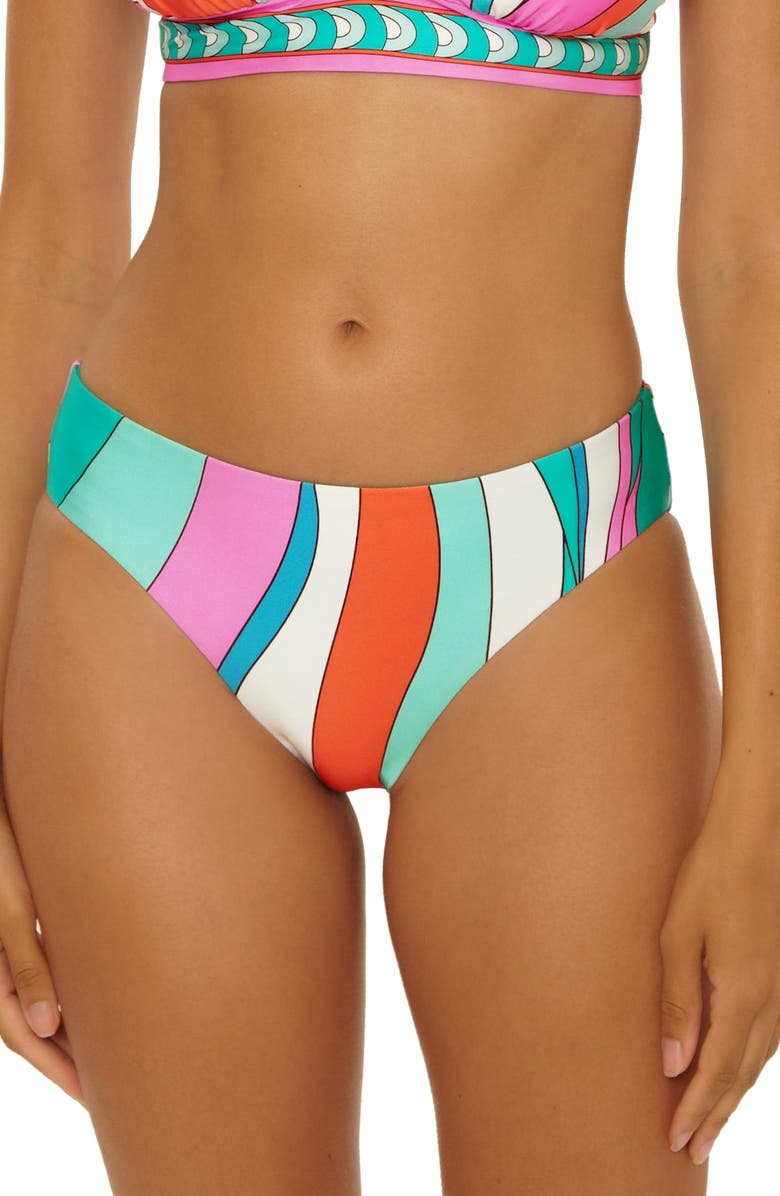 Trina Turk Apollo Reversible Hipster Bikini Bottoms, Main, color, Multi