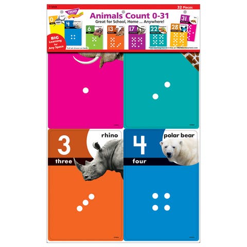 Animals Count 031 Learning Set, Flashcards, Kids