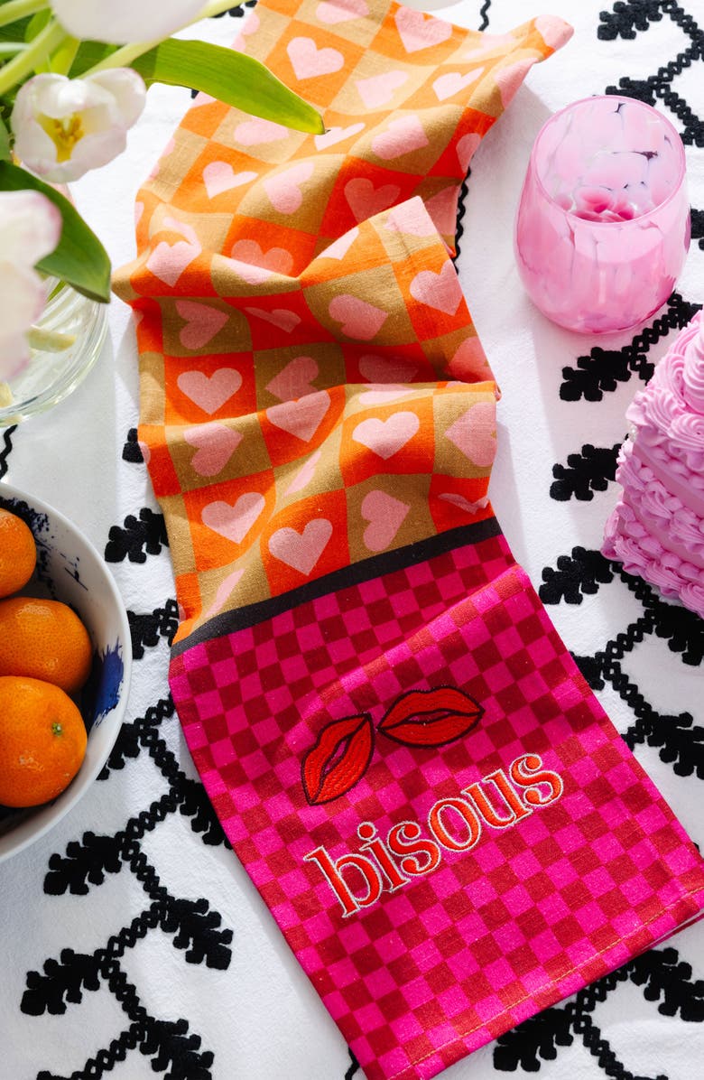 Furbish Bisous Dish Towel, Alternate, color, Bisous
