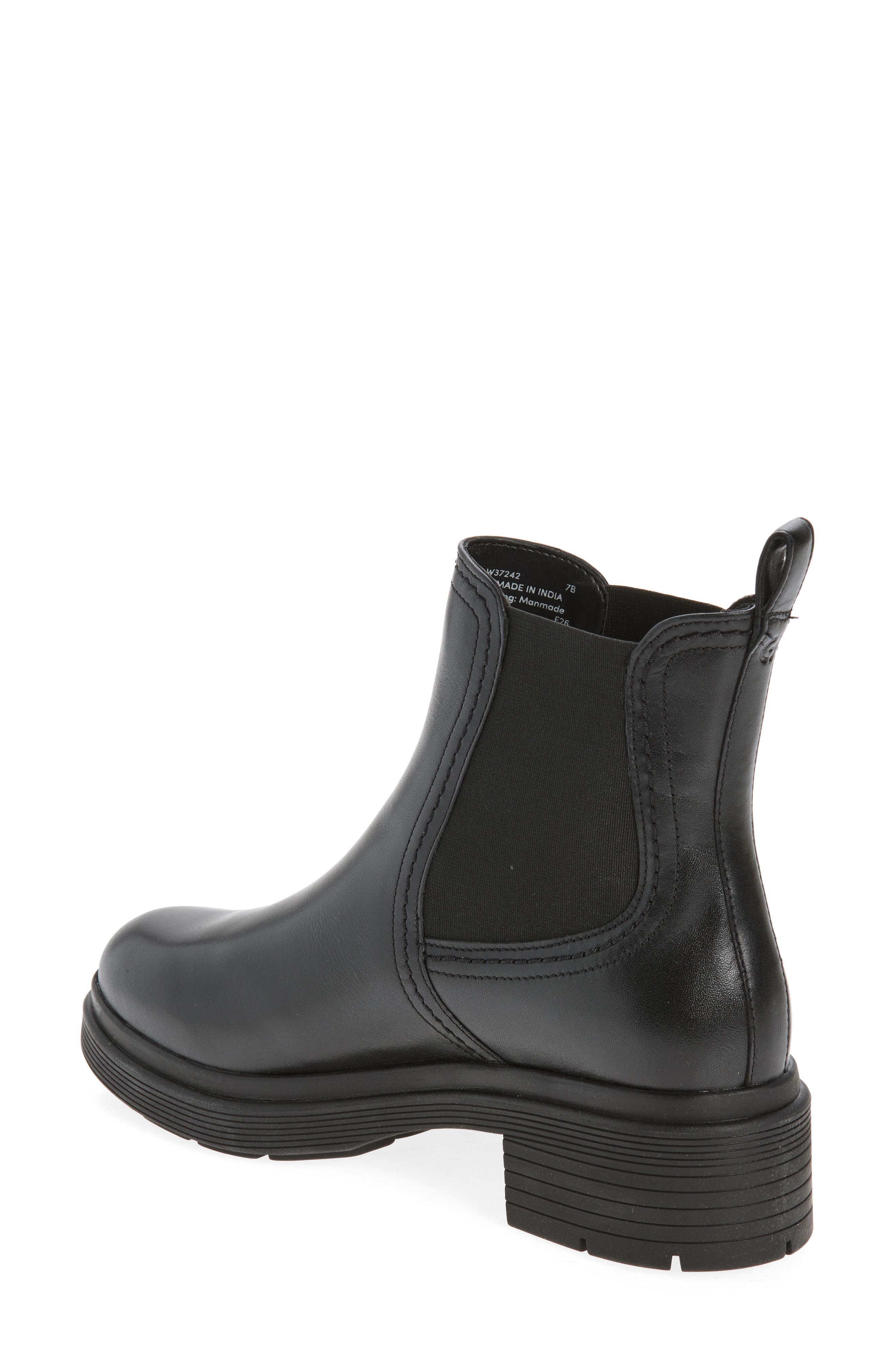 Cherise Waterproof Chelsea Boot, Alternate, color, BLACK LEATHER WP