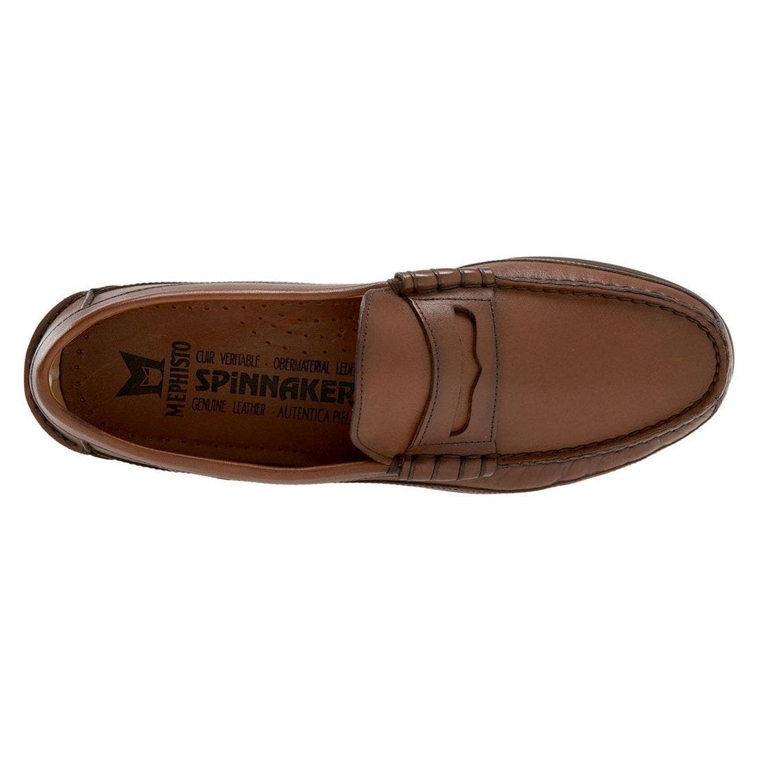 Mephisto 'Cap Vert' Penny Loafer, Alternate, color, Rust Leather