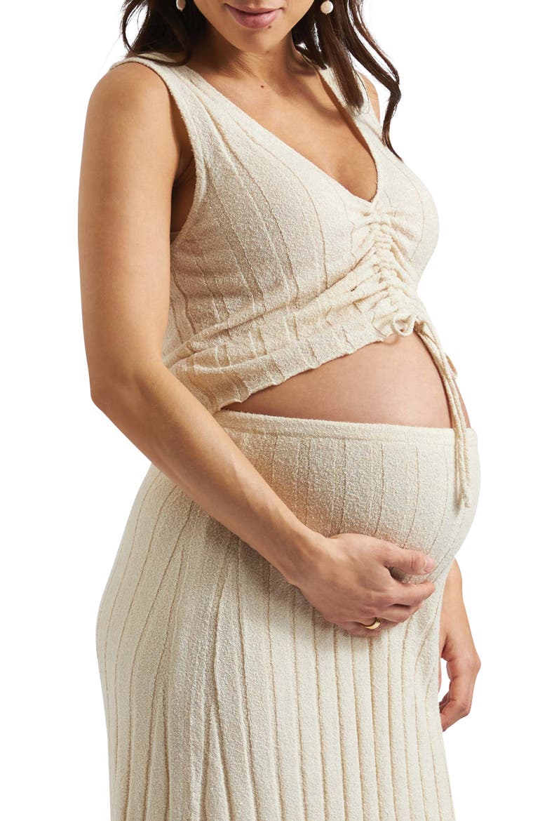 Misha Rib Knit Tank, Alternate, color, STONE