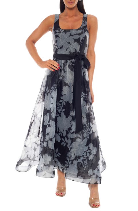 Floral Organza Cocktail Dress