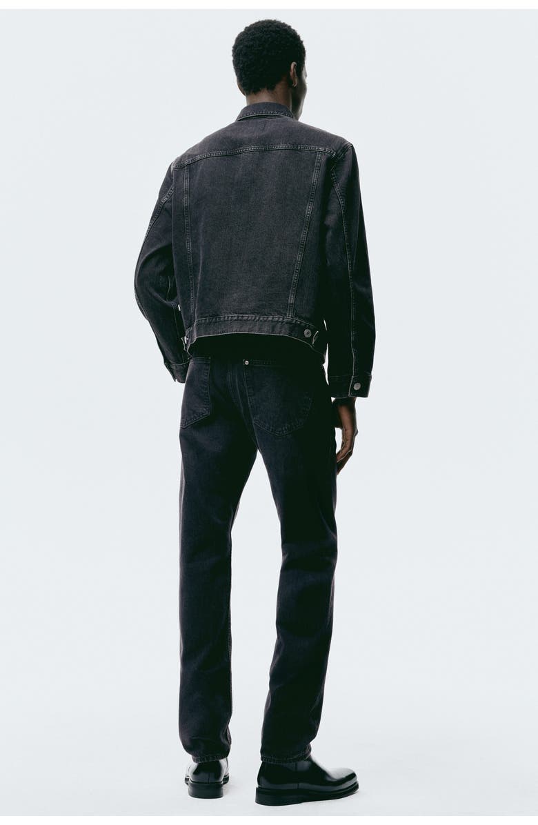H&M Original Straight Jeans, Alternate, color, Denim Black