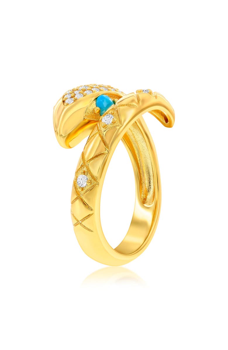 Donatello Gian Gold-Tone Snake Ring, Alternate, color, 