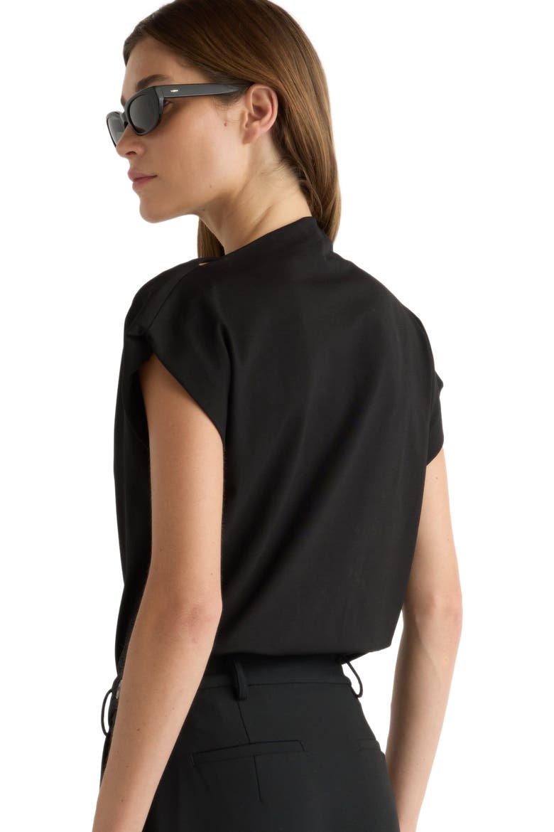 Kenny Asymmetric-Neck Tee, Alternate, color, Black