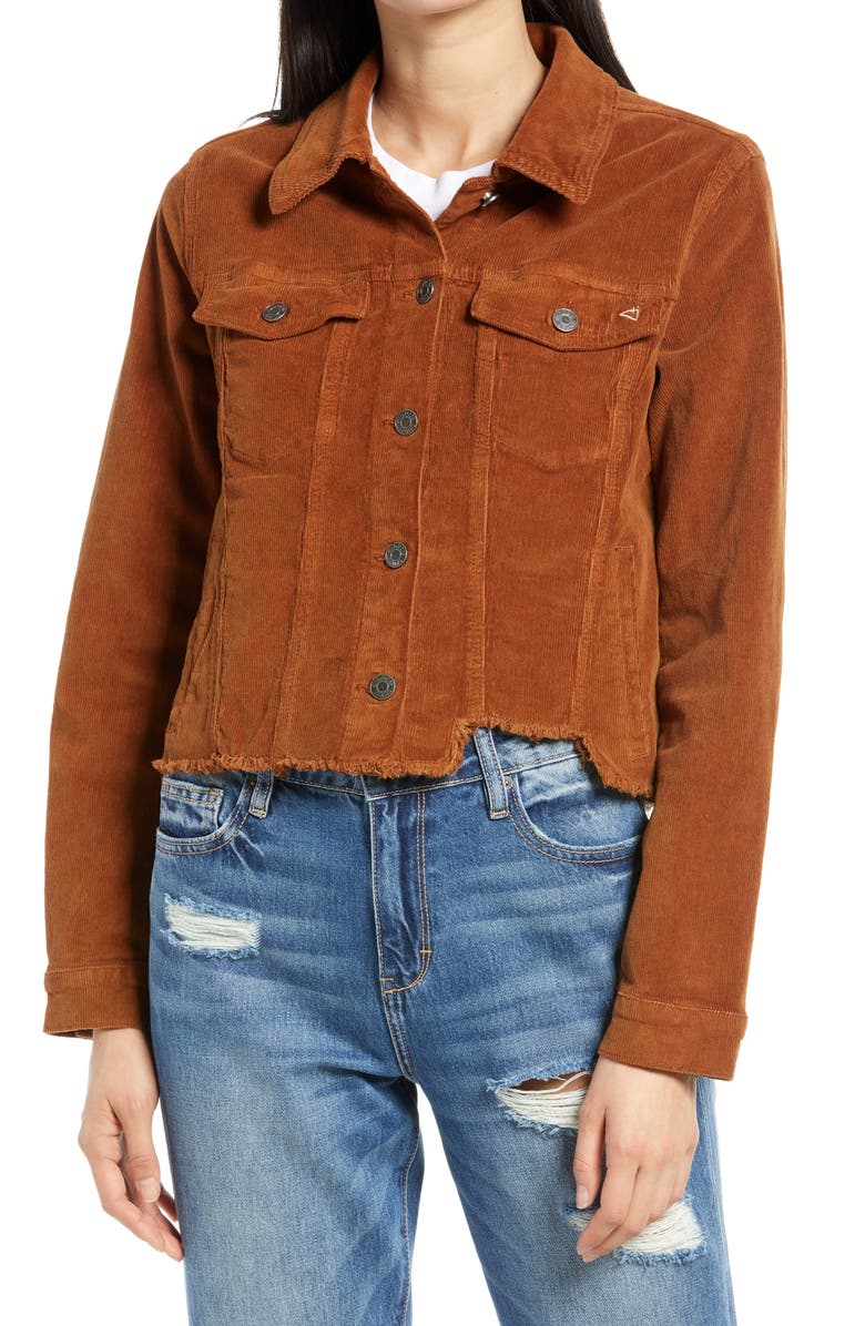 HIDDEN JEANS Crop Corduroy Jacket, Alternate, color,