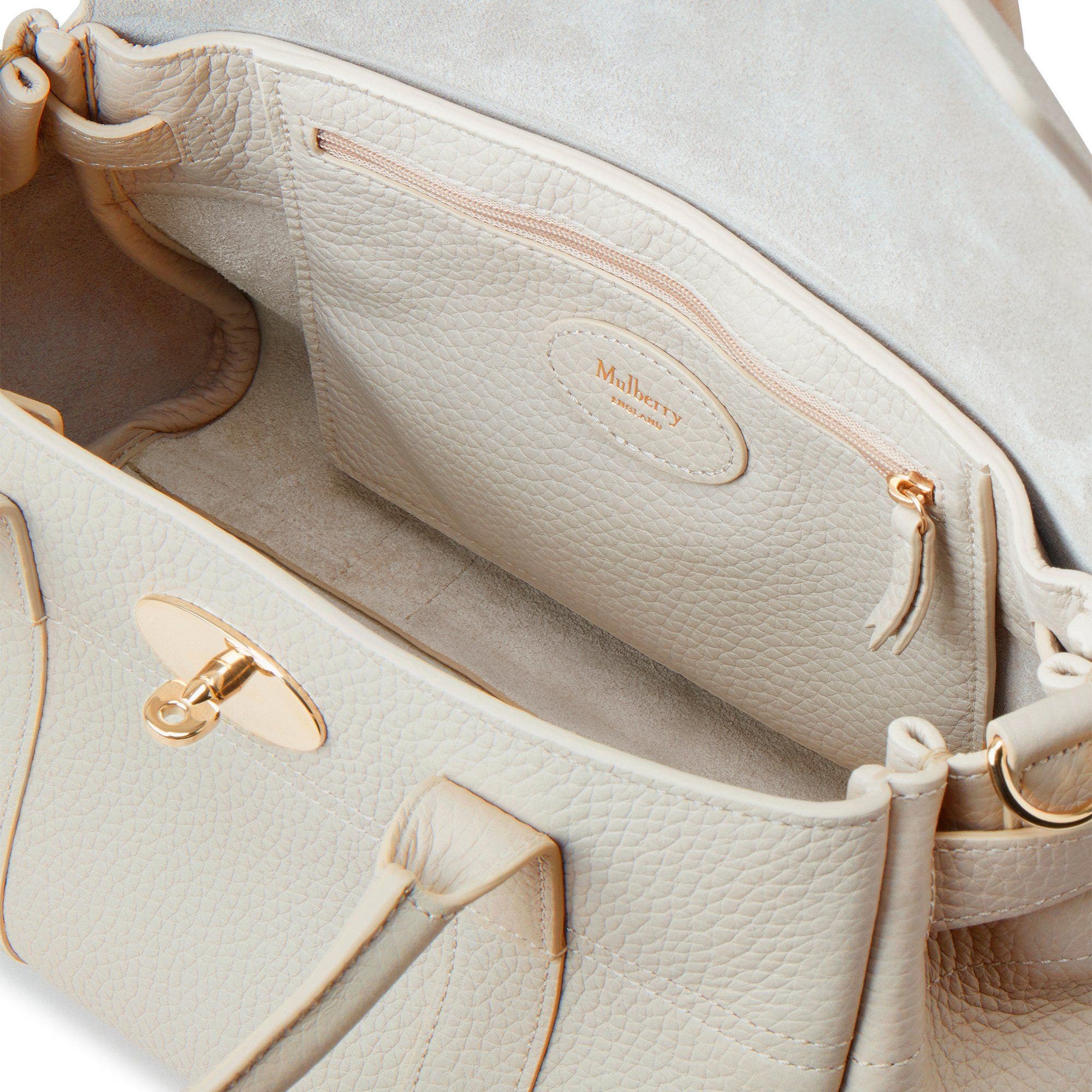 Mulberry Small Bayswater Satchel, Alternate, color, Chalk