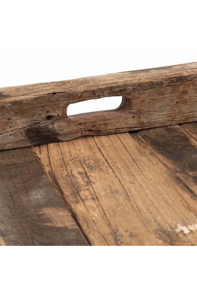 Carson Reclaimed Wood Tray, Alternate, color, Brown