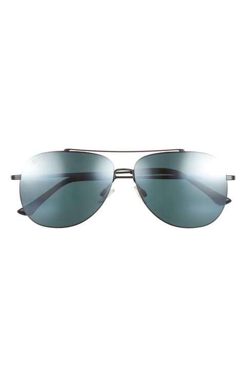 58mm Polarized Aviator Sunglasses