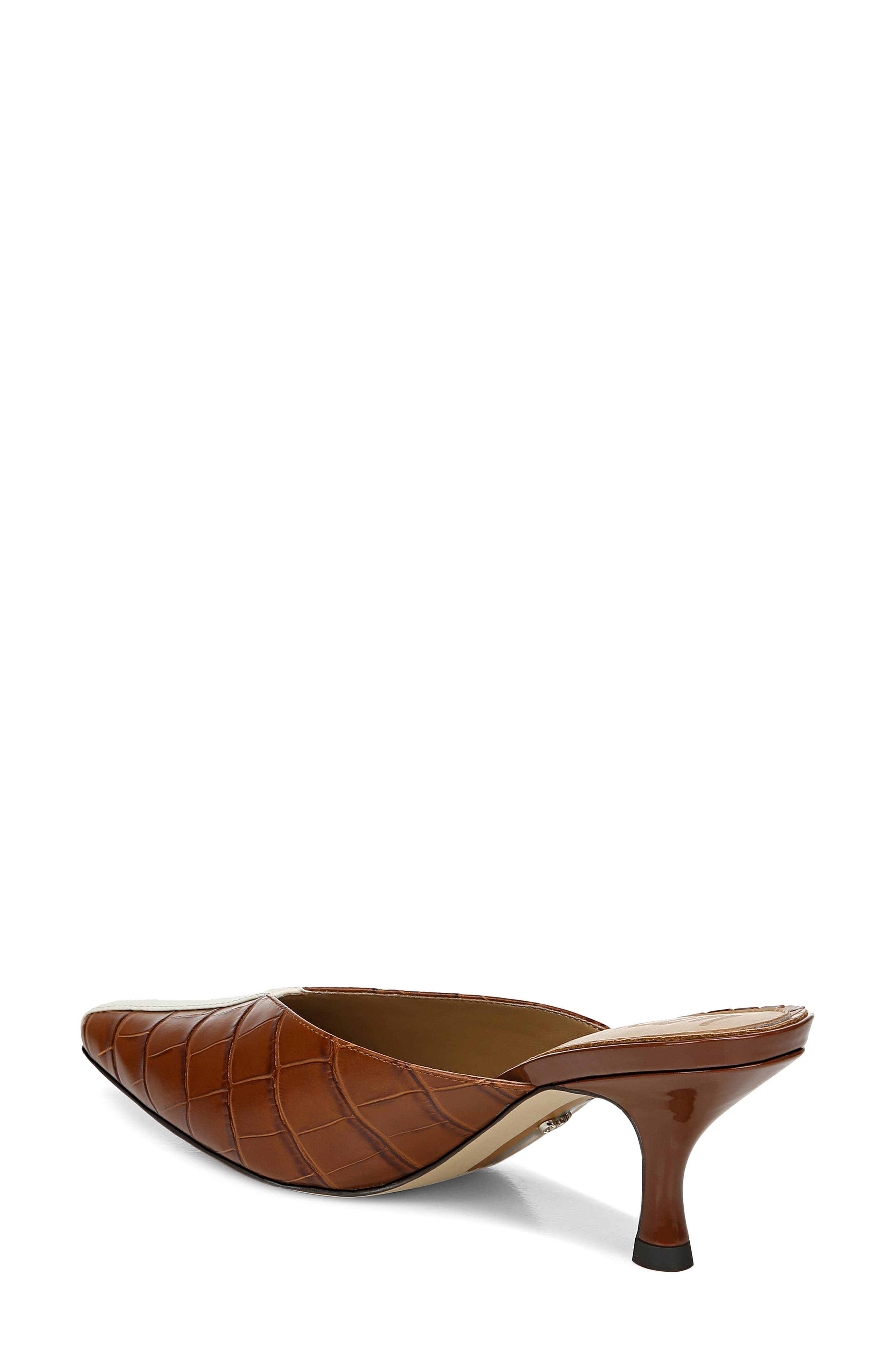 Tev Mule, Alternate, color, BROWN/ IVORY LEATHER