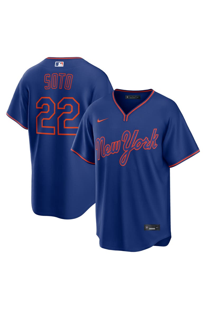 Men's Nike Juan Soto Royal New York Mets Alternate Replica Jersey, Main, color, Royal