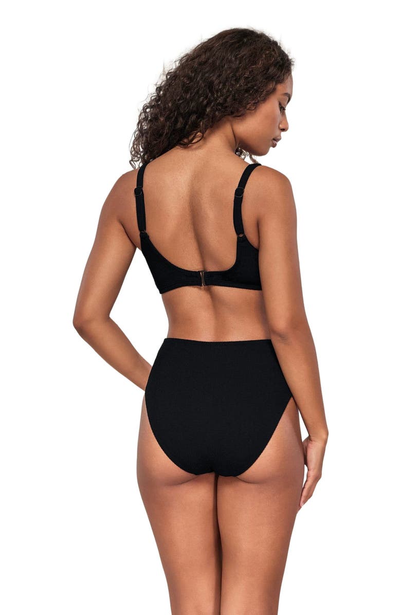Pacifica by Sunsets Oceana Bikini Swimsuit Top - DD Cup, Alternate, color, Black Pacifica