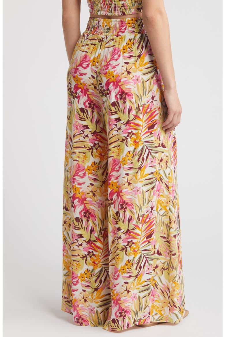 Copacabana Beach Cover-Up Pants, Alternate, color, YELLOW MULTI