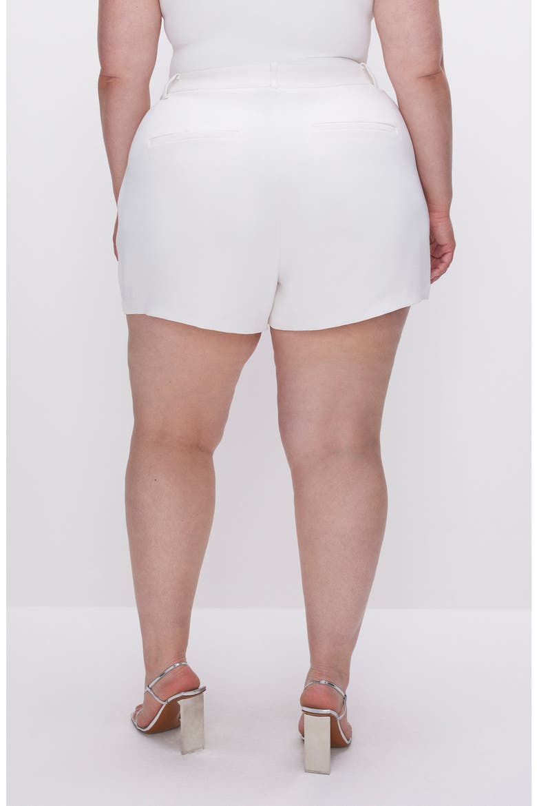 High Waist Trouser Shorts, Alternate, color, IVORY001