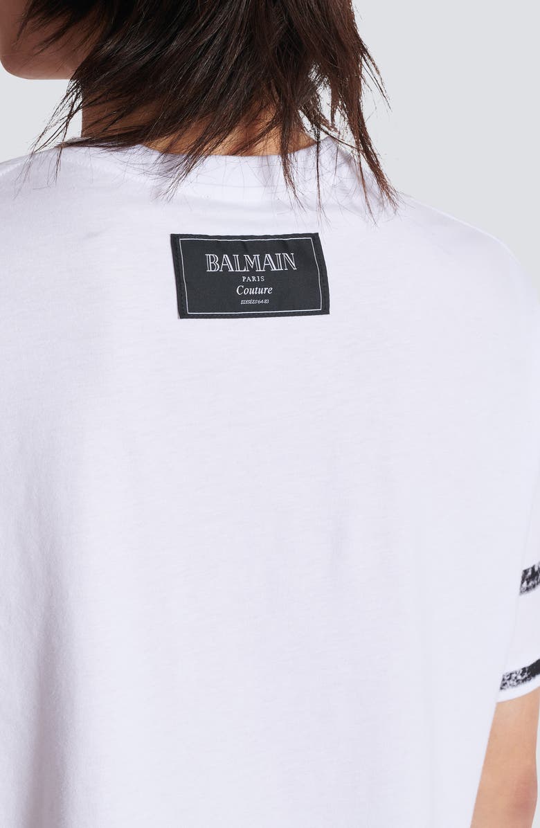 Balmain Regular Fit Je T'aime Cotton Graphic T-Shirt, Alternate, color,