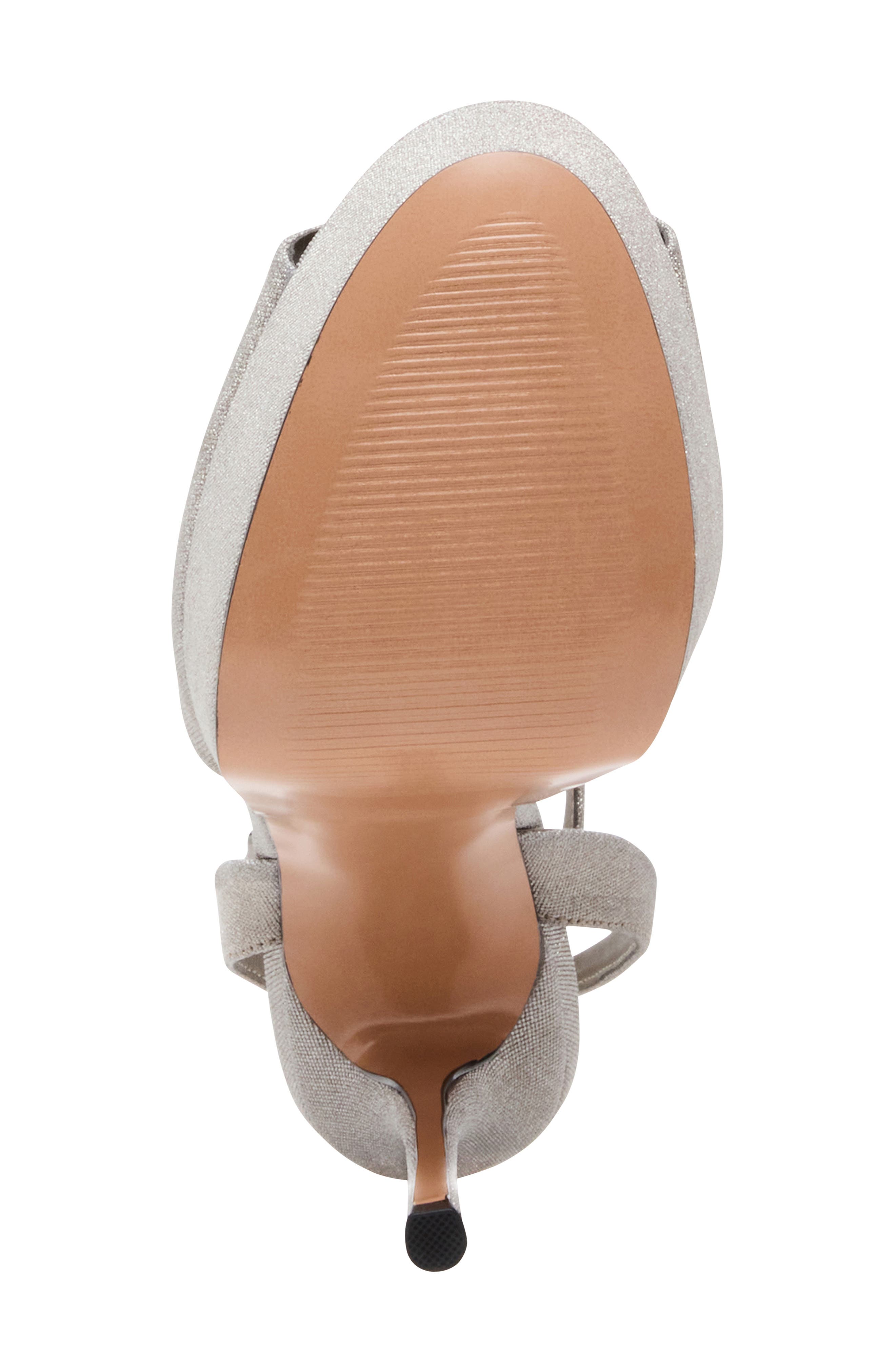 Steve Madden Jezzica Ankle Strap Platform Sandal, Alternate, color, Pewter