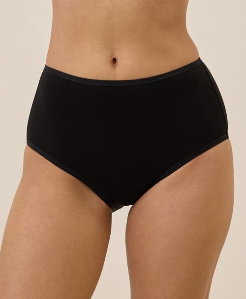 Pact Everyday High Rise Brief 5-pack In Black