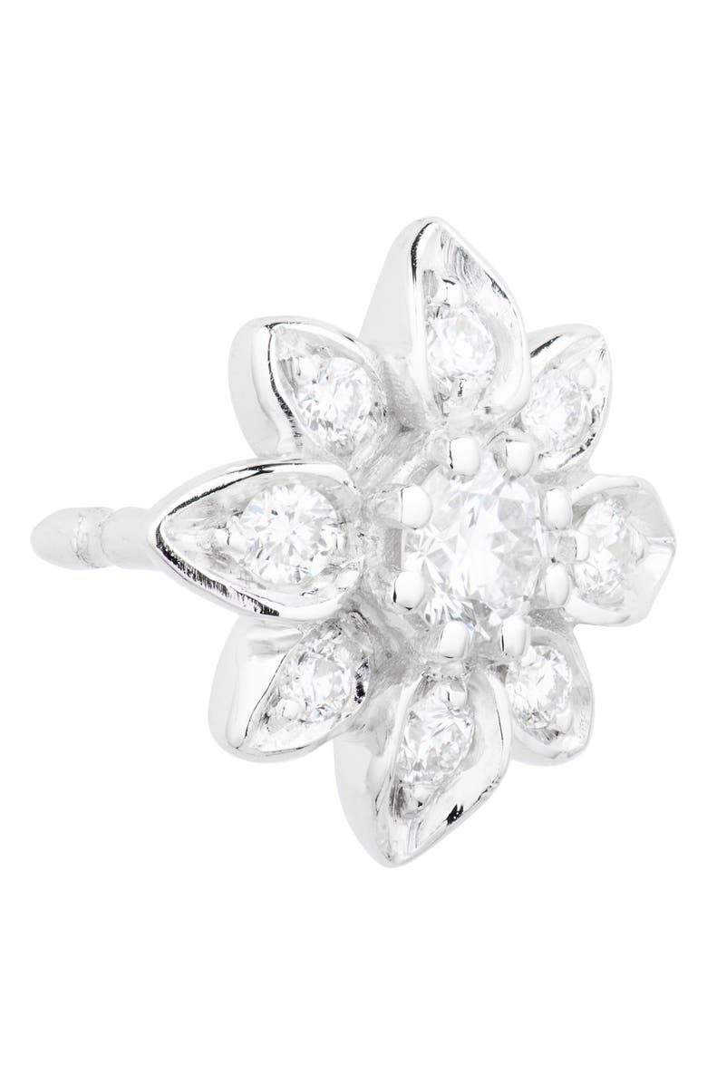 Gucci Flora Diamond Stud Earrings, Alternate, color, 