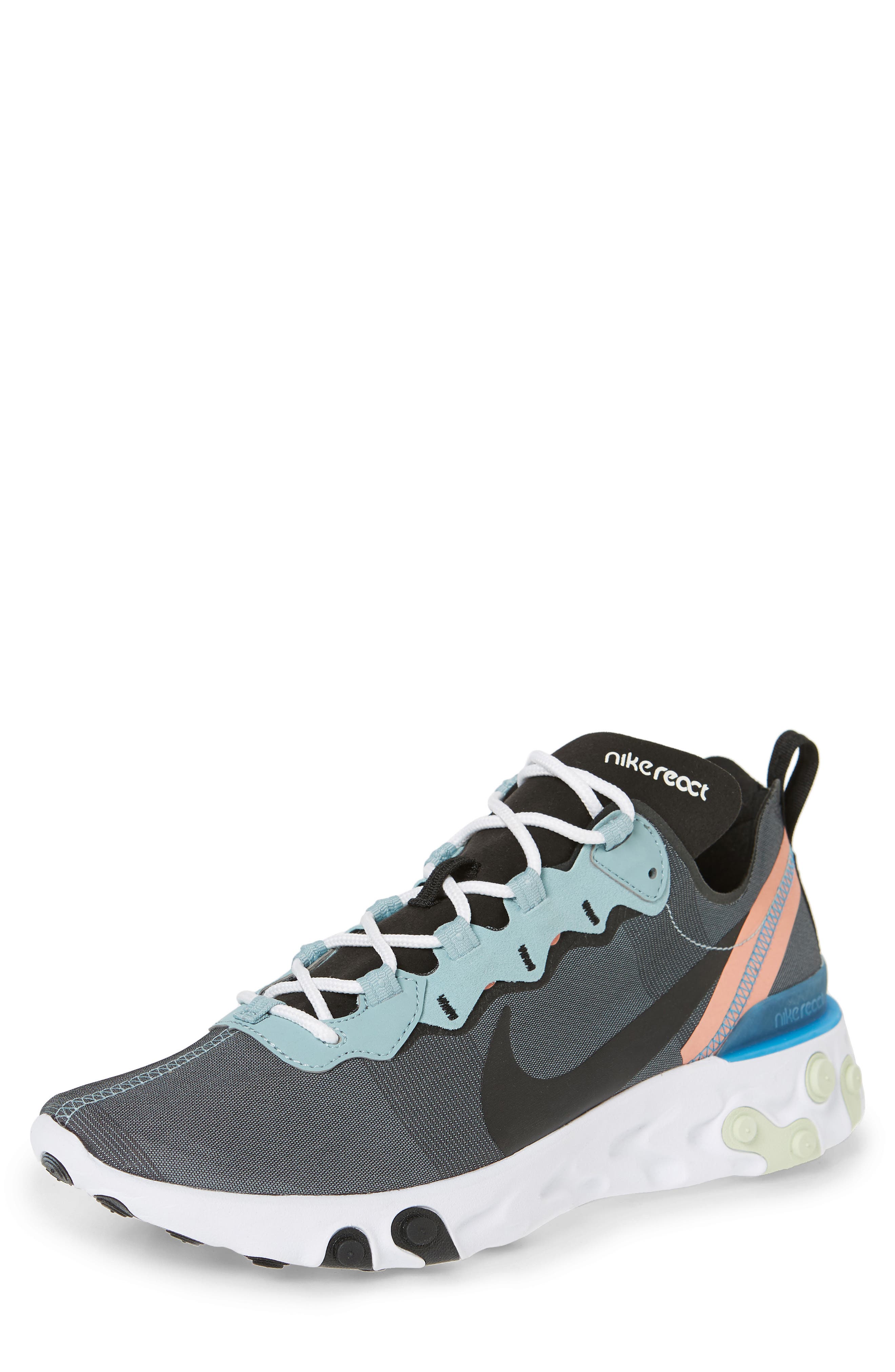 React Element 55 Sneaker, Main, color, OCEAN CUBE/ BLACK/ PINK QUARTZ
